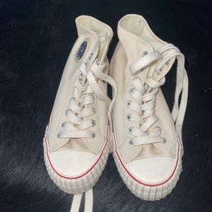 Off white colored PF Flyers